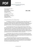 ODNI Letters To Congress - 082920