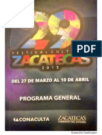 pdf festival cultural de Zacatecas