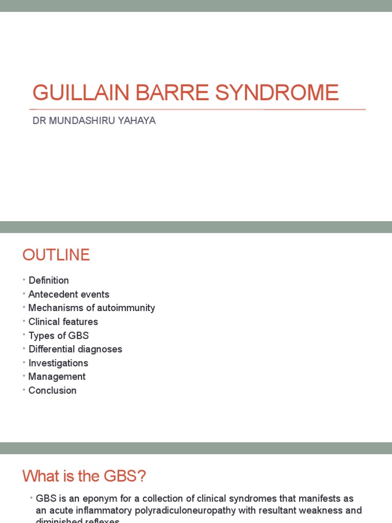 Guillain Barre Syndrome Medical Specialties Immunology