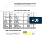 Examen de Excel Avanzada