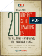 Copywriting Top Tips Cheat Sheet