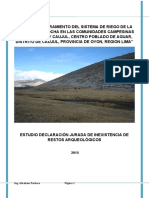 Informe de Arqueología - Matacocha