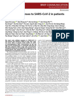 Antibody responses to SARS-CoV-2 in patients with COVID-19