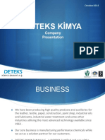 Deteks Kimya: Company Presentation