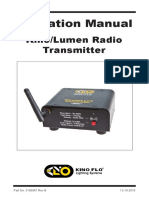 Operation Manual: Kino/Lumen Radio Transmitter