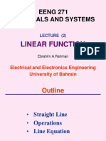 EENG 271 Signals and Systems: Linear Function