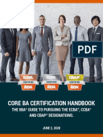 Core Ba Certification Handbook: The Iiba Guide To Pursuing The Ecba™, Ccba and Cbap Designations