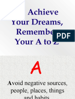 A To Z To Achieve Your Dreams