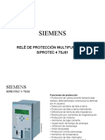 Siemens: Relé de Protección Multifuncional Siprotec 4 7Sj61