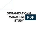 Organization & Management Study