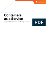 Containers As A Service: Integrate Kubernetes and Pure Storage Solutions