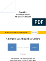Tutorial 1:: Building A Simple MS Excel Dashboard