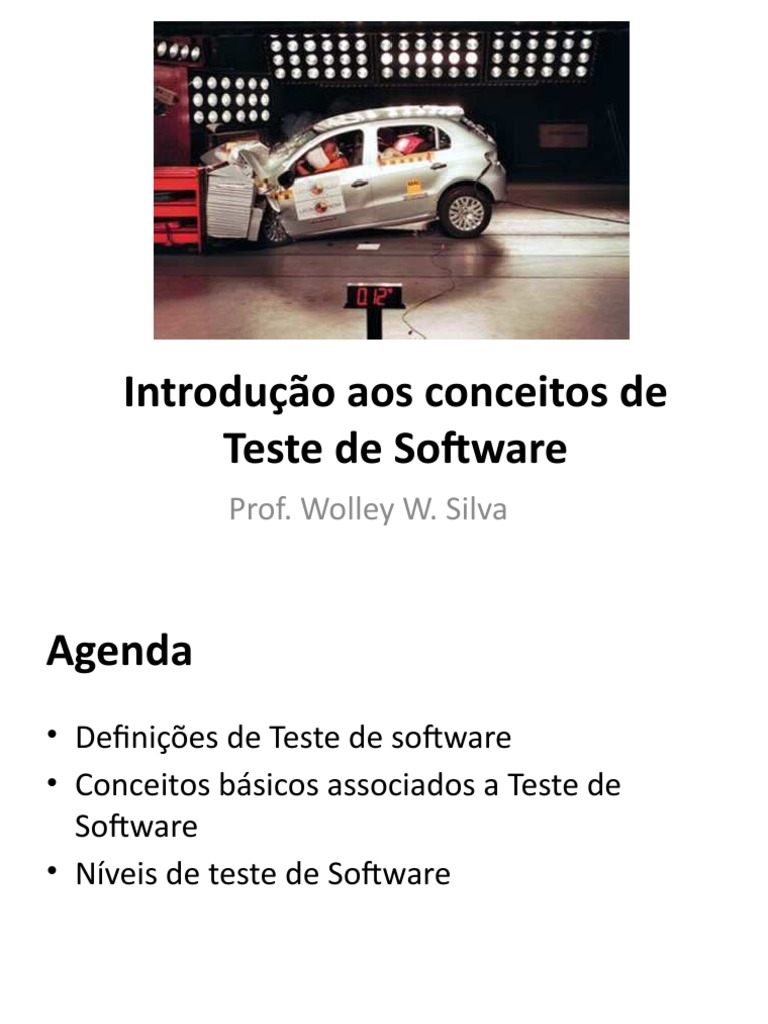 Aula 01 - Introdução Teste de Software | PDF | Testes de software ...