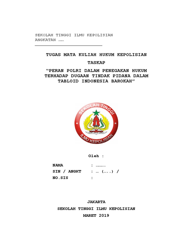 Peran Polri dalam Penegakan Hukum Taskap | PDF | Politik | Ilmu Sosial