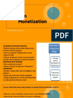 Platform Monetization: Presented by - Group 2