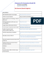 Meta Sources (Search Engines) : Scholarly Resources On Coronavirus (Covid-19)