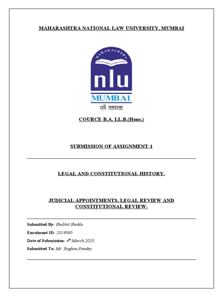 Maharashtra National Law University, Mumbai | PDF | Judiciaries ...