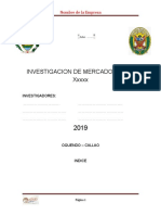 INFORME DE LA INVESTIGACION DE MERCADO 2019 -1
