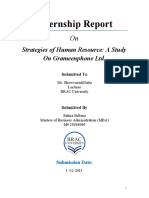 Internship Report: Strategies of Human Resource: A Study On Grameenphone LTD