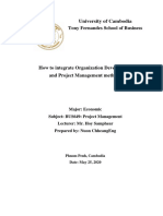 Chheang Eng Nuon - Research Paper (How To Integrate OD and Project Management Methods)
