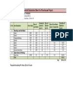 Rainfall Calculation Sheet For Warehouse Project