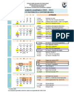 Calendario Segundo Semestre 2010 2011 Mate IV Mate Contemporanea MV 21 Enero 2011