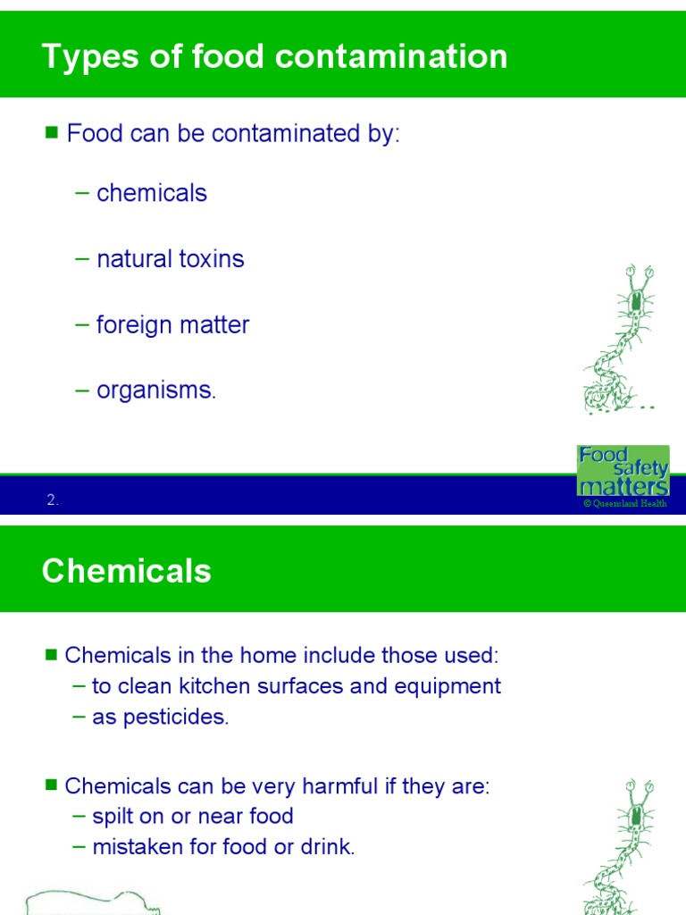 Types of Food Contamination PDF Foods Refrigerator