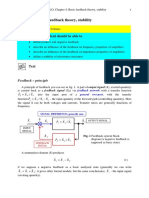 Chapter: Basic Feedback Theory, Stability: Time of Study: Goals: The Student Should Be Able To