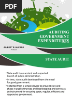 Auditing Government Expenditures: Gilbert R. Hufana