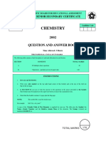 Chemistry: 2002 Question and Answer Book