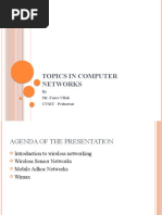 Topics in Computer Networks: by Mr. Fasee Ullah CUSIT Peshawar