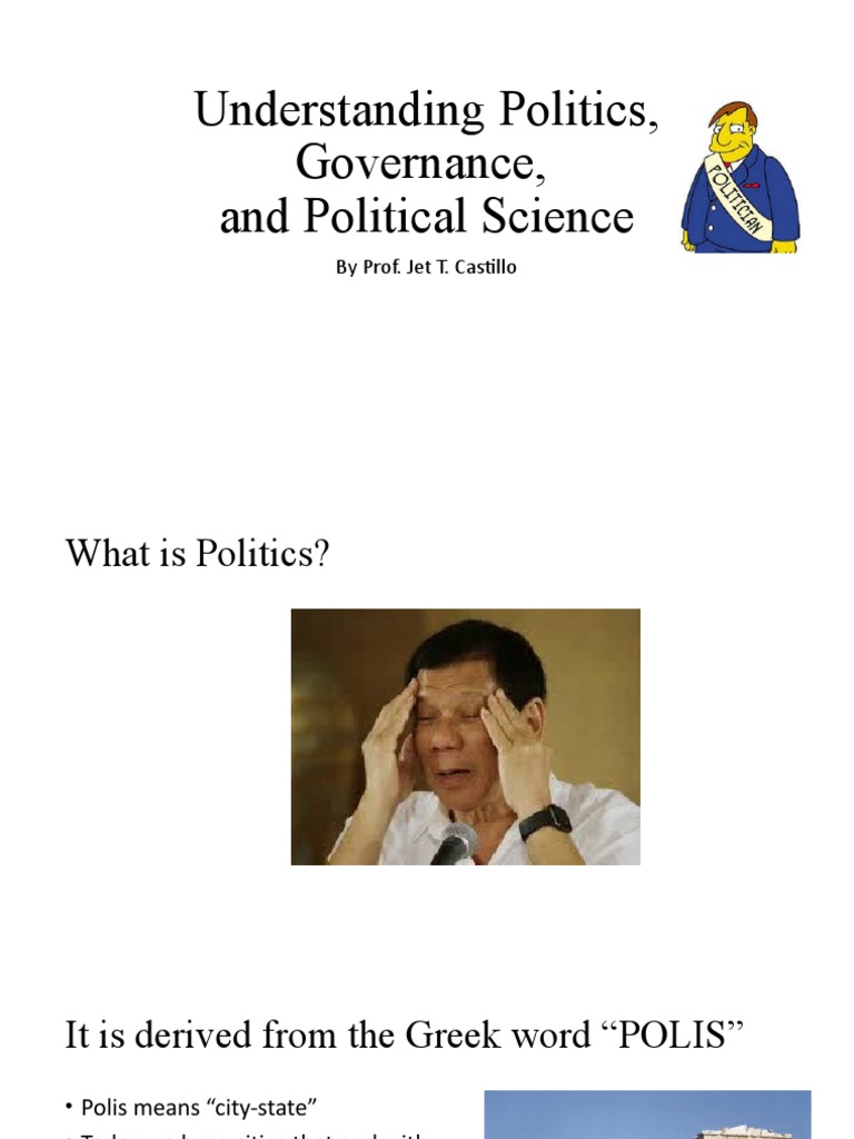 3 Understanding Politics, Governance | PDF | Political Science | Sociology