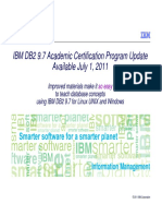 IBM DB2 Academic Certification Update For Faculty v2 PDF