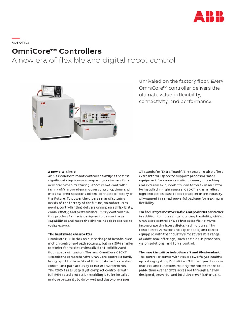 OmniCore Reve Datasheet 9AKK107046A3855 PDF | PDF | Desktop Computer ...