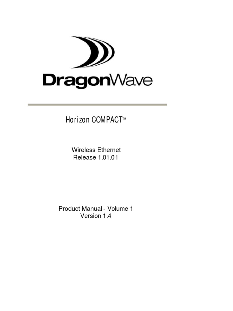 DragonWave Horizon Compact User Manual PDF | PDF | Radio | Electrical ...