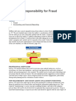 Auditors' Responsibility For Fraud Detection.: Fraud Accounting and Financial Reporting