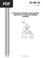 Cutting The Cylinder Head Gasket Grooves On A Planed Sealing Surface