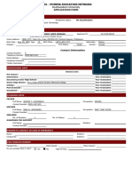 Southwestern University: Application Form