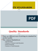 QUALITY STANDARDS GUIDE