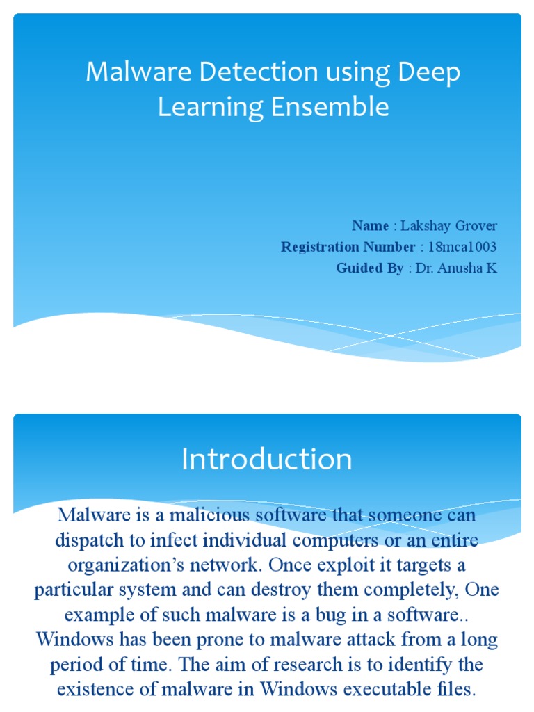 Malware Detection Using Deep Learning Ensemble | PDF | Malware | Secure ...