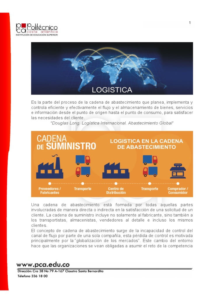 Logística en La Cadena de Abastecimiento | PDF | Logística | Gestión de ...