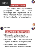 2.14 e-WPIS (E-Warrant)