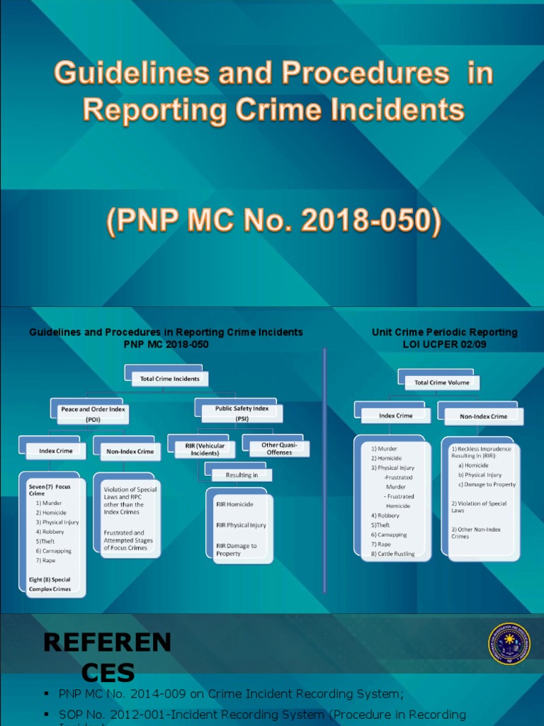 PNP MC 2018-050 | PDF | Murder | Crime & Violence
