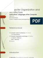 Computer Organization and Architecture Instructions Language