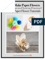 How To Make Paper Flowers 8 Pretty Paper Flower Tutorials Ebook