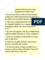 Quiz 3 Rizal