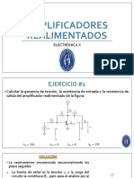 AMPLIFICADORES REALIMENTADOS - Ejercicios