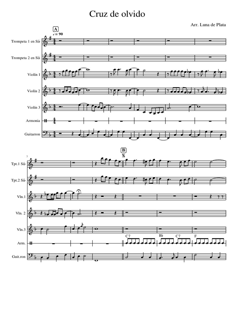 Cruz de OlvidoPartitura y Partes PDF PDF