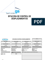 Bitacora de Control de Desplazamiento