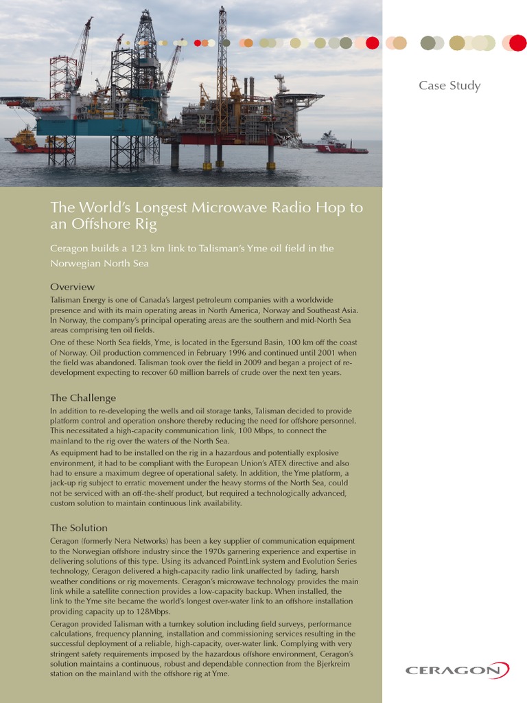 Case Study - YME - Longest Offshore Link | PDF | Radio Propagation ...